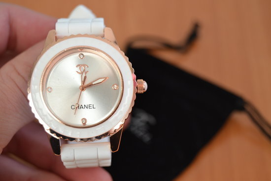 Chanel baltas silikoninis laikrodis