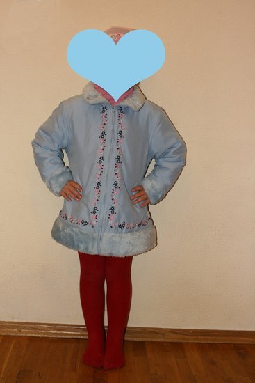 Pavasarinis paltukas 110 cm mergaitei