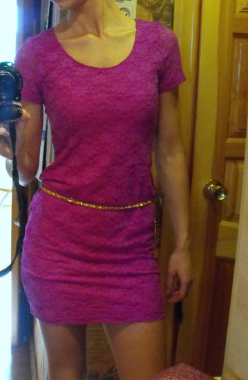 H&M purpurinė suknelė