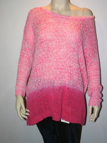 ombre rozinis megztinis