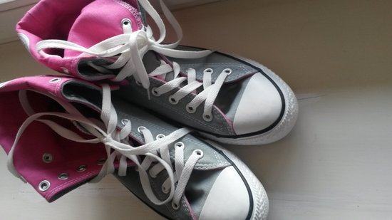 converse pink&grey