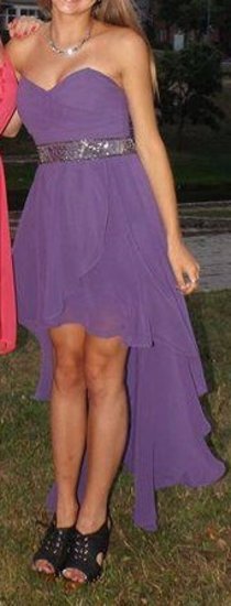 Išleistuvinė violetinė suknelė