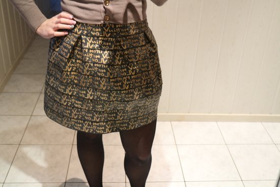 Louis Vuitton rašto pustas sijonas