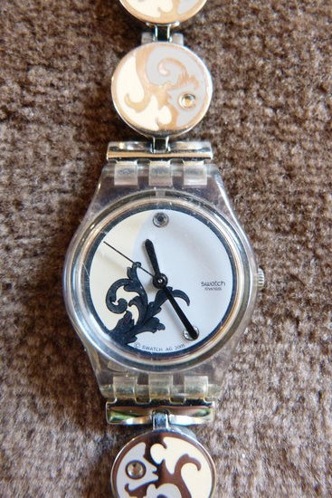 Romantiškas Swatch laikrodukas