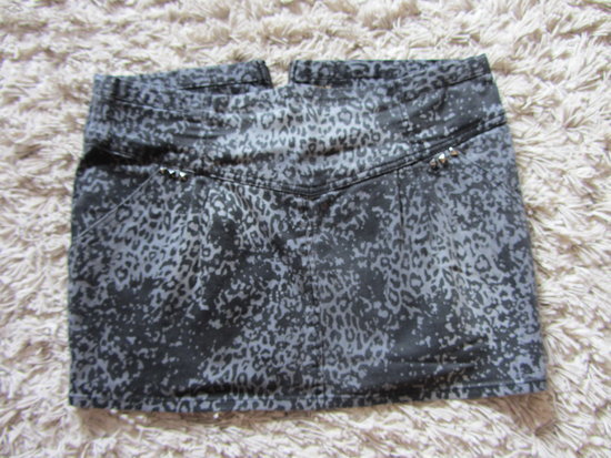 Leopardinis pilkas Zara sijonas
