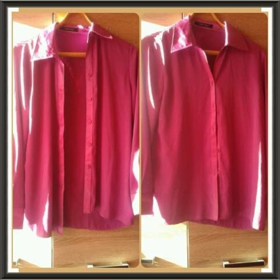Šilkiniai rožiniai ryškus marškinukai