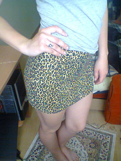 Leopardinis mini sijonas