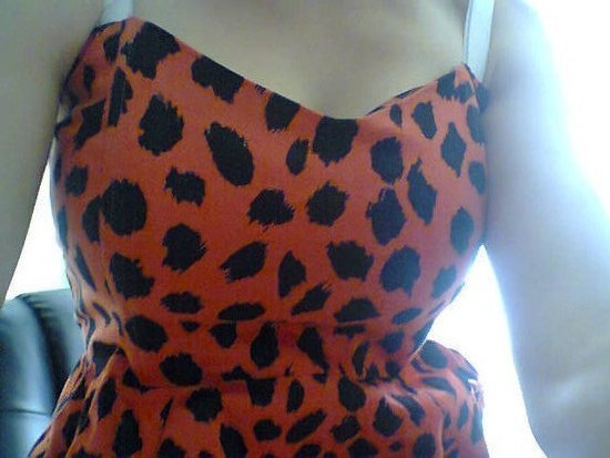 Ruzava Leopardine suknele