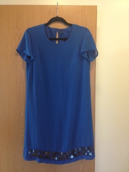 UNITED COLORS OF BENETTON mėlyna suknelė - tunika