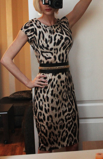 Nauja prabangi leopardine suknele