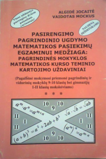 Matematikos užduočių knygelė