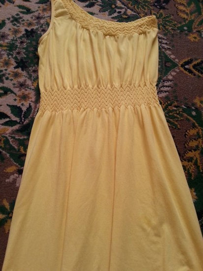 Geltona vasariška suknelė 