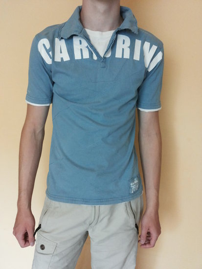 Melsvi Carbrini marškinėliai