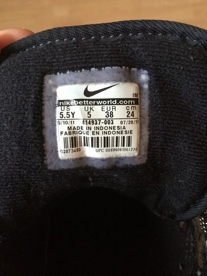 Nike juodi sportiniai batai