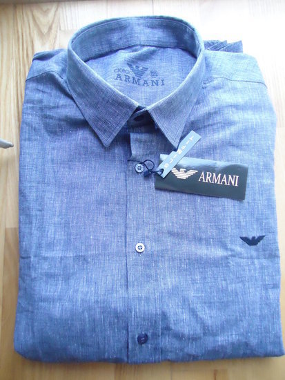 Mėlyni, nauji, marškiniai / Emporio Armani 