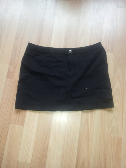 juodas džinsinis sijonas