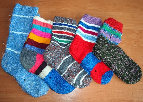 Žieminės megztos kojinės