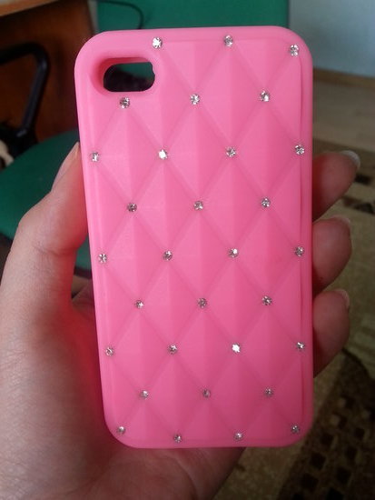 iphone 4s rožinis dangtelis