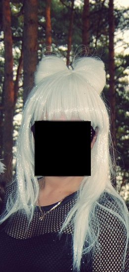 Lady Gaga stiliaus perukas + akiniai