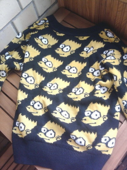 Oversized Barto Simpsono megztinis