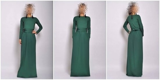 Žalia suknelė S dydis