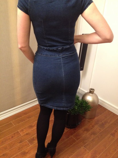 Slim plono džinso suknutė