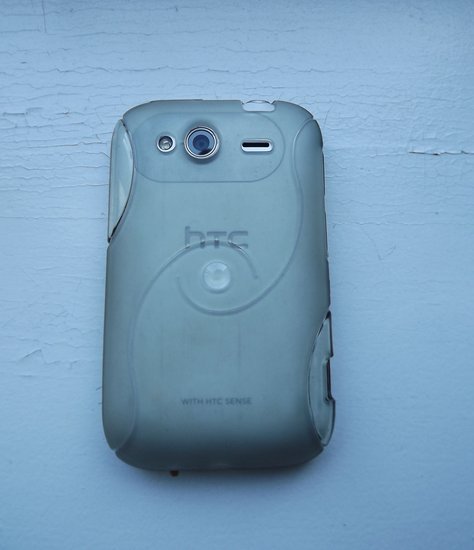 Skaidrus HTC Wildfire S dėkliukas