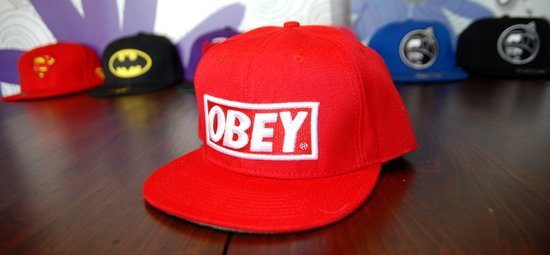 Fullcap, Snapback, Obey Red