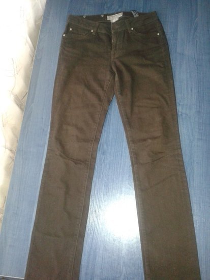 Zara tamsiai rudi džinsai 