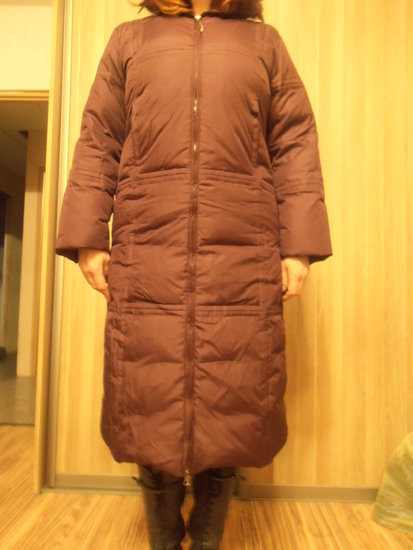 Šiltas pūkinis paltas