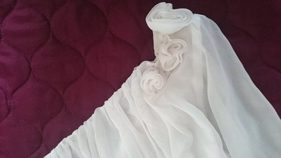 kokteiline, balta suknelė
