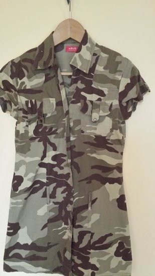 Militaristinė suknelė-tunika