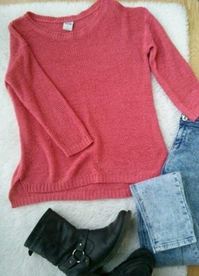 Stilingas rozinis megztinis Vero moda