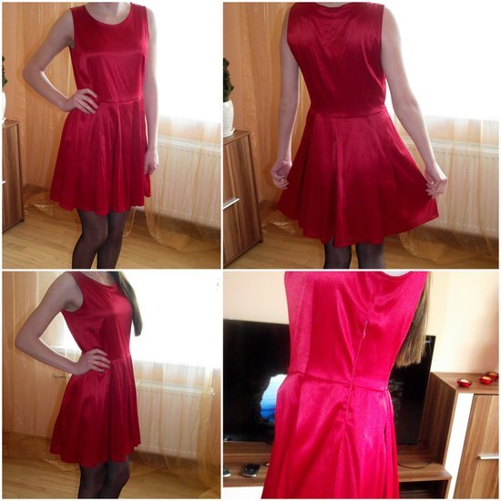 Raudona labai graži suknelė