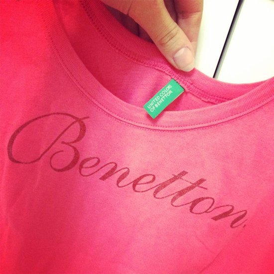 Rožinė Benetton maikutė