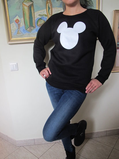 Nauas Juodas džemperis su Mickey