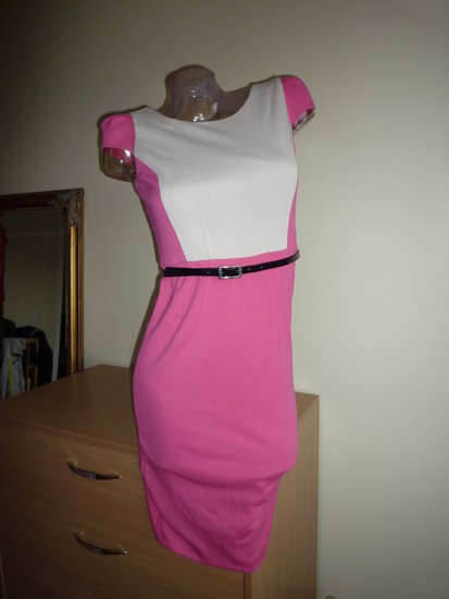  Nauja rožinė klasikinė suknelė