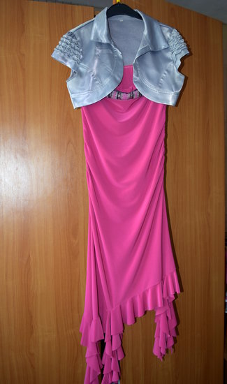 Šventinė rožinė suknelė