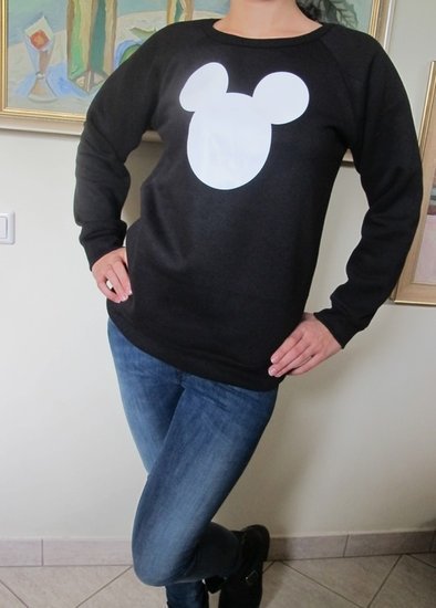 Naujas juodas džemperis su Mickey