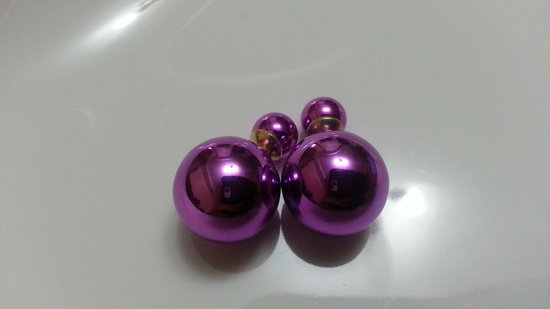 Dvipusiai violetiniai  auskarai mmmmm
