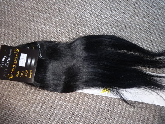 juodi naturalus plaukai 68cm ilgio 
