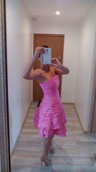 rožinė suknelė, 10 eurų, S/M dydis