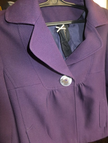 Violetinis pavasarinis / rudeninis E-vie paltukas