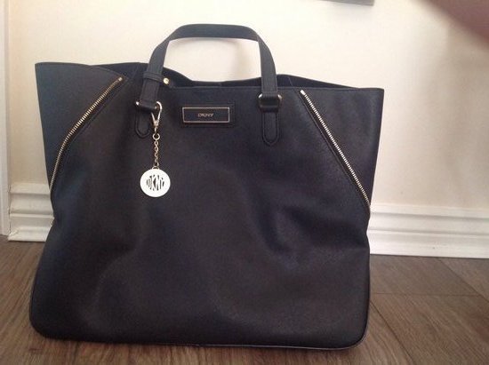 DKNY saffiano leather tote bag